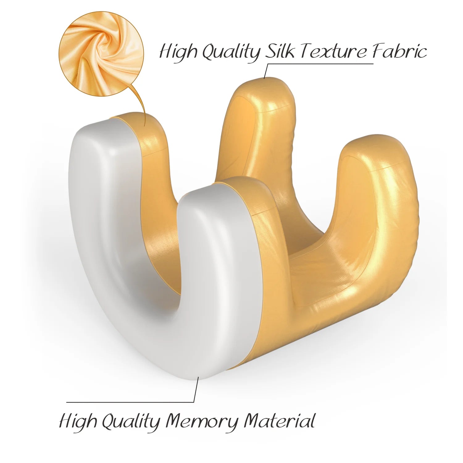 Off Tired™ Face Pillow high quality silk texture fabric